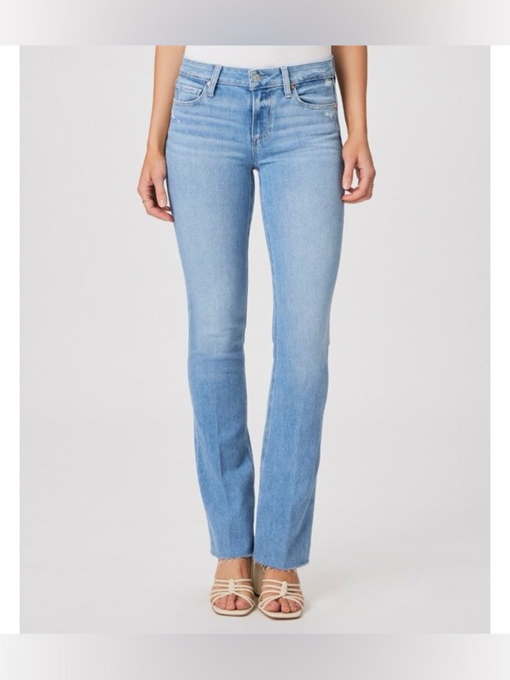 Paige Manhattan bootcut 32" raw hem